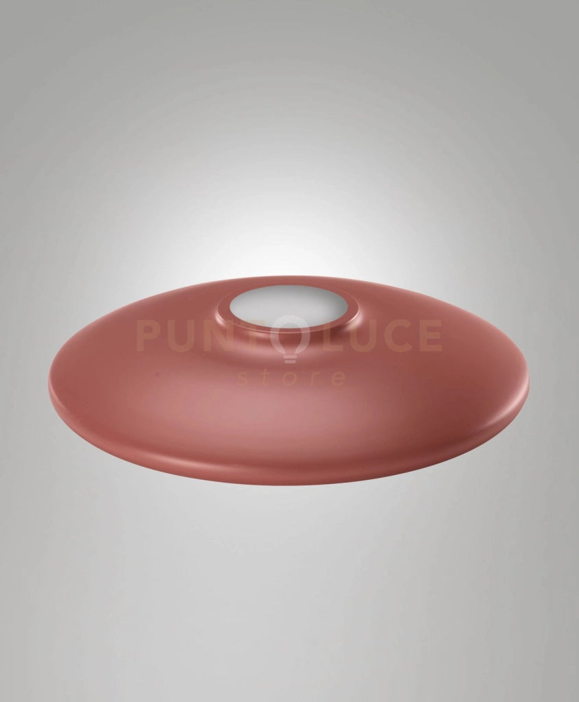 3805-58-375 DIFFUSORE/PARALUME IN METALLO ROSSO MATTONE D.35CM H.6,3CM PER KIT LUCI LED 14W