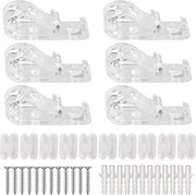 Set di Clip di Blocco per Tende a Rullo per Bambini - 6 Pezzi con Connettore per Catena di Persiane in Plastica - Set di 10 - Inclusi Viti e Pilastri in Plastica - Per Tende a Rullo Verticali - Controllo della Catena di Corda per Tende a Rullo