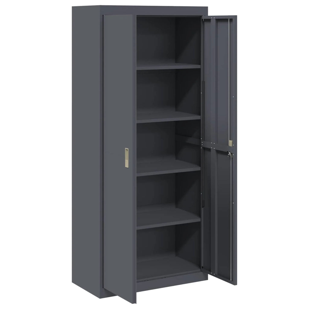 Armadio Antracite 80 x 40 x 180 cm Acciaio