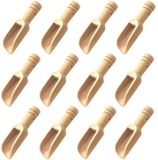 Lettiera a 12 parti per spezie, cucchiaio in legno massello, accessori da cucina, cucchiaio in legno artigianale, cucchiaio per il bagno, cucchiaio in legno per il sale, cucchiaio in legno per il condimento