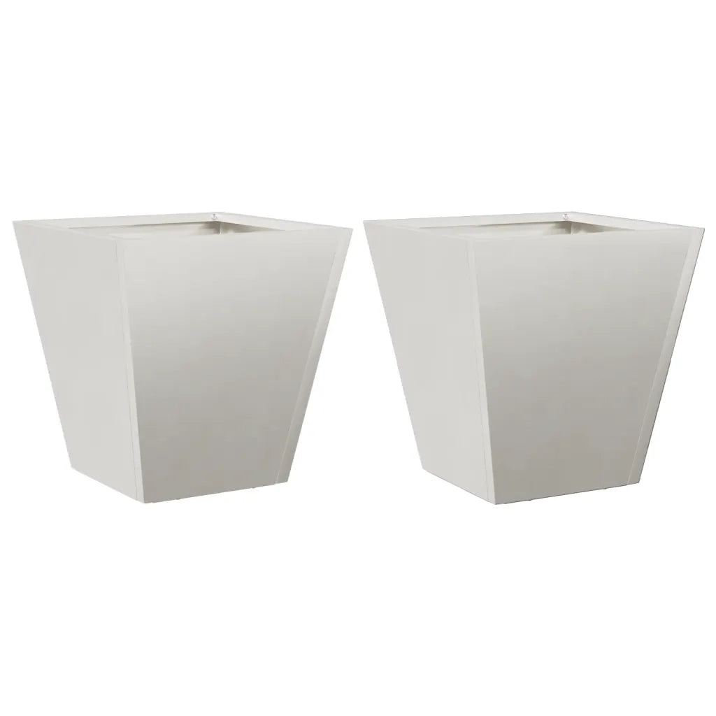 Fioriere da Giardino 2 pz 30x30x30 cm in Acciaio Zincato 851047