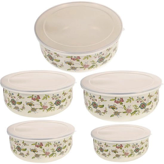 Set di servizio a 5 pezzi in ceramica - Lattine per servire muesli, gelato e insalate - Adatto per cucina e cottura