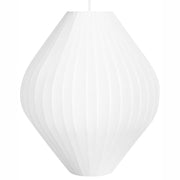 Lampada a sospensione con paralume in tessuto bianco Design moderno Lampada da soggiorno