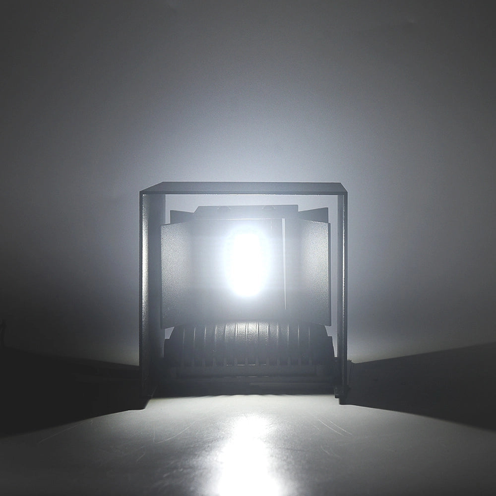 APPLIQUE LED CUBO 20W BI-EMISSIONE UP & DOWN LUCE BIANCA FREDDA 6500K° - IDEALE PER PARETI INTERNE ED ESTERNE PERFETTO PER ABITAZIONI HOTEL NEGOZI E UFFICI