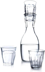 Set di caraffe in vetro da 4 pezzi nero