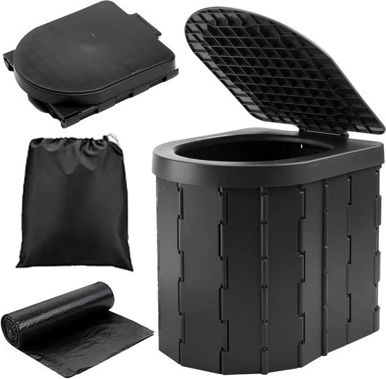 Toilet Portatile per Campeggio WC con Carrello Portatile