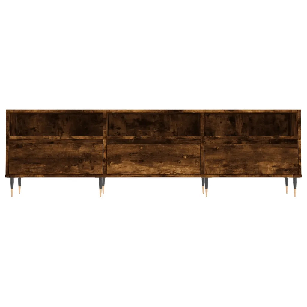 Mobile Porta TV Rovere Fumo 150x30x44,5 cm in Legno Multistrato 831265