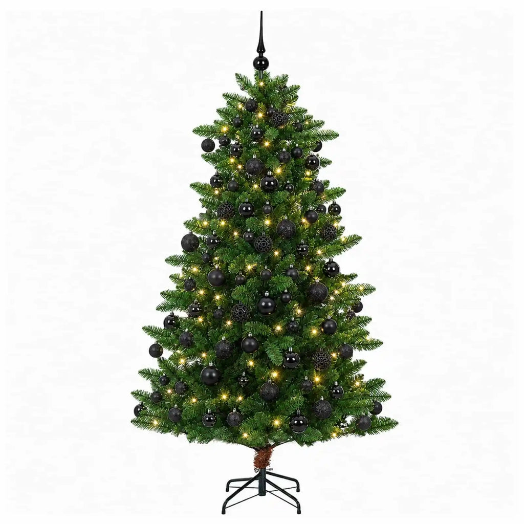 Albero di Natale Artificiale con Palline 210 cm 300 LED 3461373