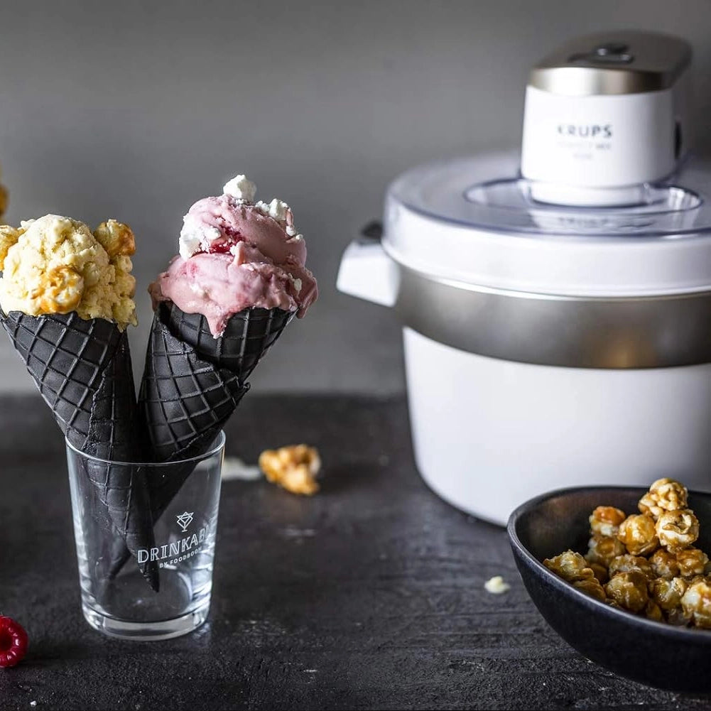 Macchina per Gelato 1.6 Litri Gelatiera con Display e 2 Coperchi 6W Mescolatore