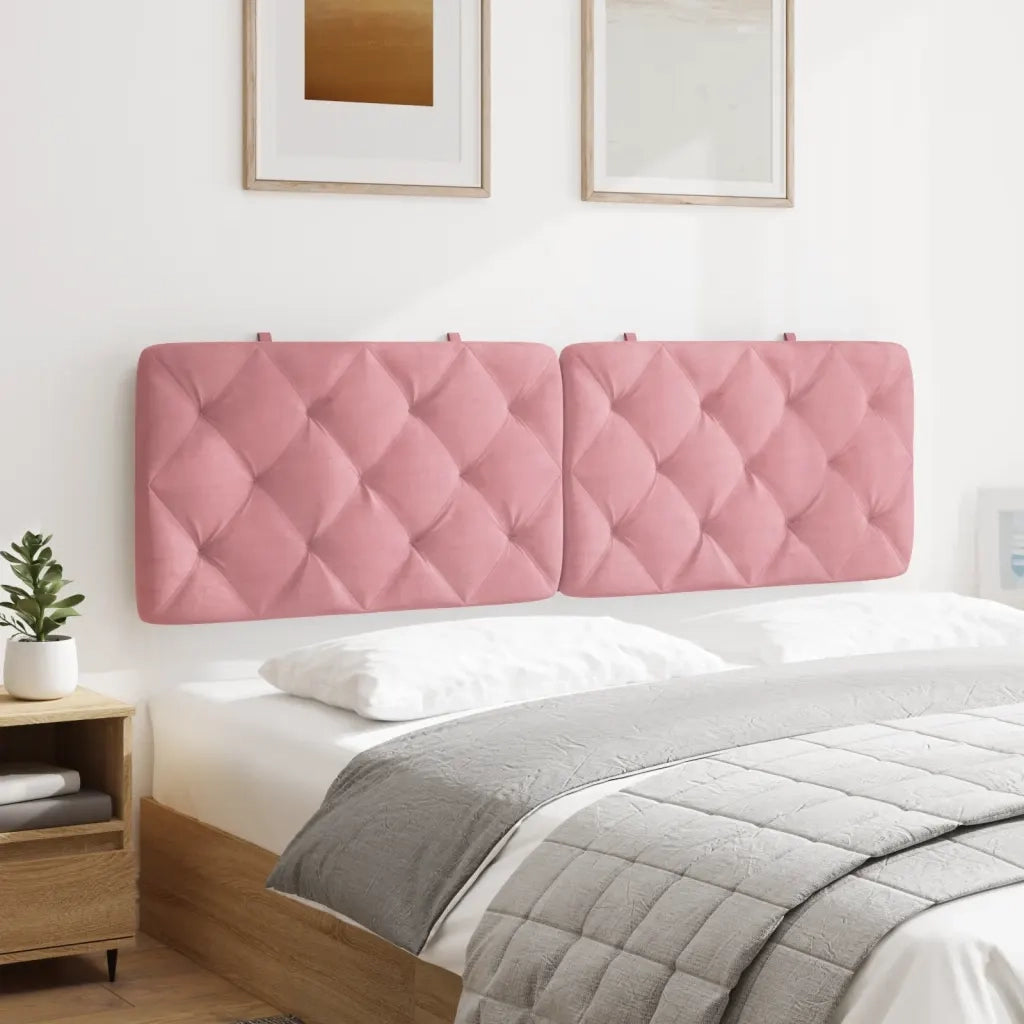 Cuscino Testiera Rosa 160 cm in Velluto 374738