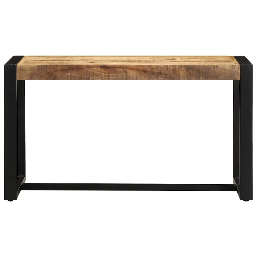 Panca 80x35x45 cm in Legno Massello di Mango Grezzo 4015979