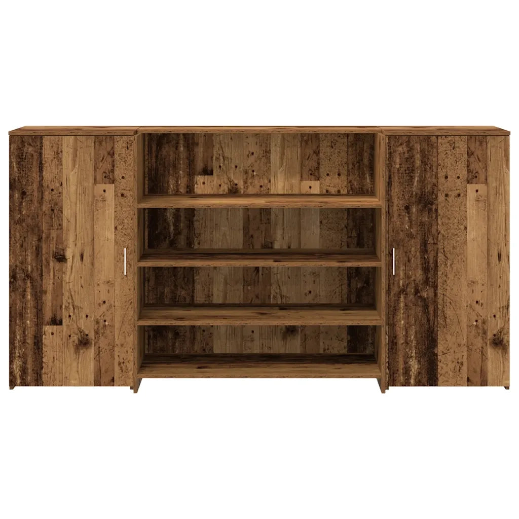 vidaXL Banco Reception Legno Vecchio 200x50x103,5 cm Legno Multistrato