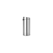 Brabantia Touch Bin, 30L Rotondo Plastica, Acciaio inossidabile