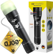Lanterna a LED con potenza Xenon 1000 lumen, estremamente luminosa, regolabile, zoomabile - inclusa batteria 4 x AA