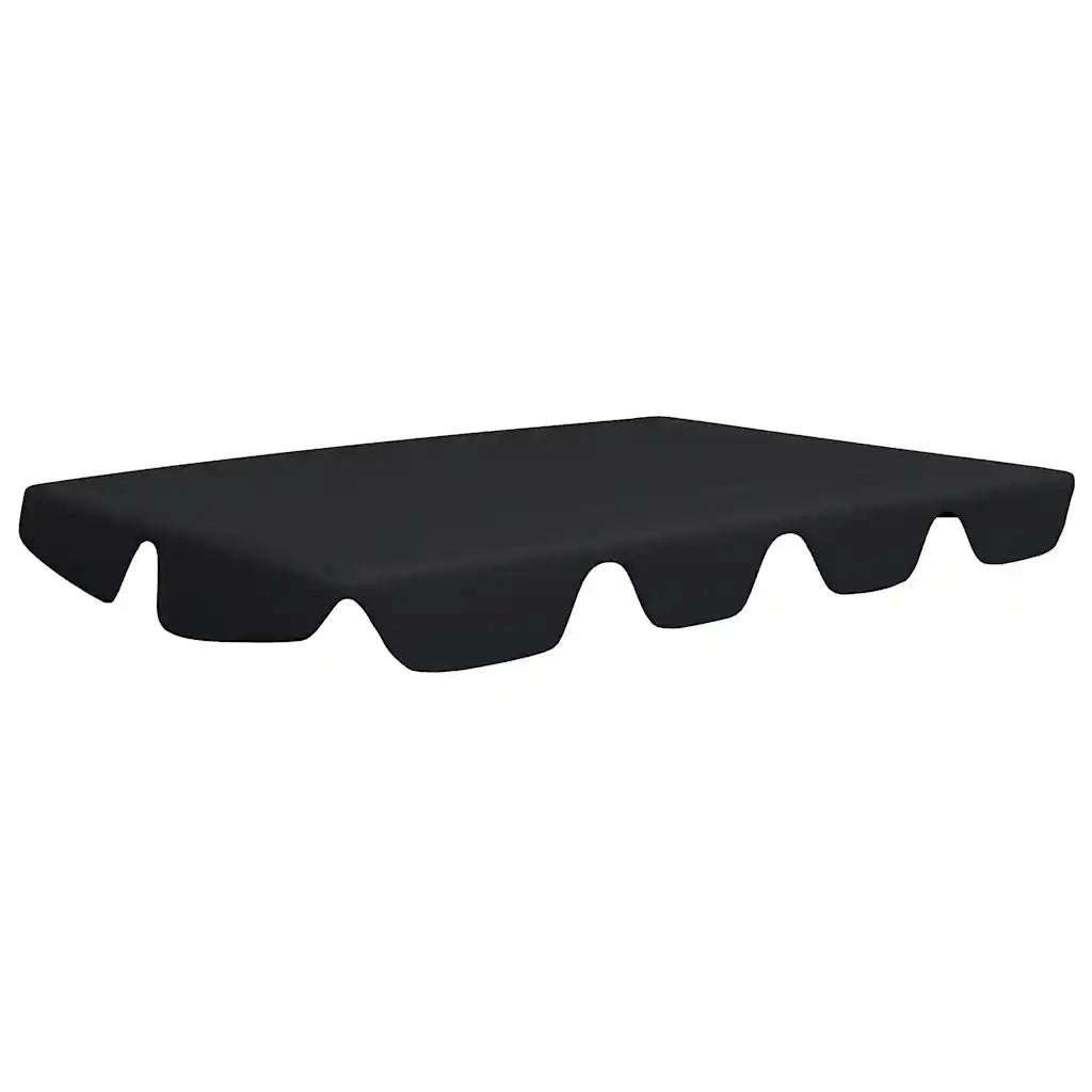 Baldacchino per Dondolo Giardino Nero 188/168x145/110 cm CFW4567933