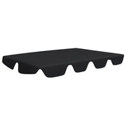 Baldacchino per Dondolo Giardino Nero 188/168x145/110 cm CFW4567933