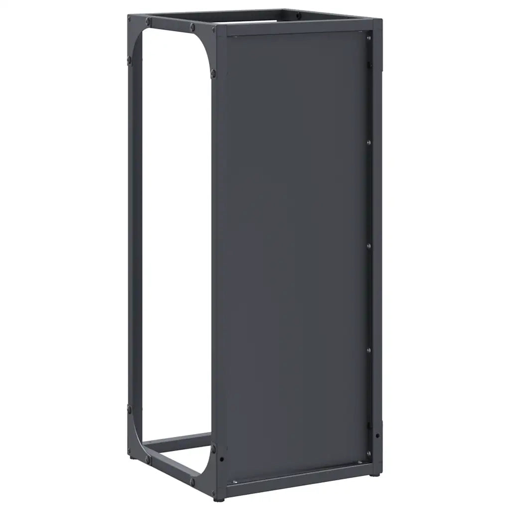Rastrelliera per Legna da Ardere Antracite 25x25x60 cm 864261