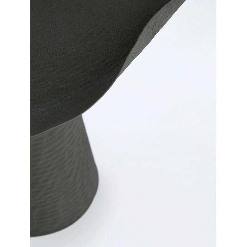 Tavolino in Alluminio con Piano Organico e Base Conica - HONY