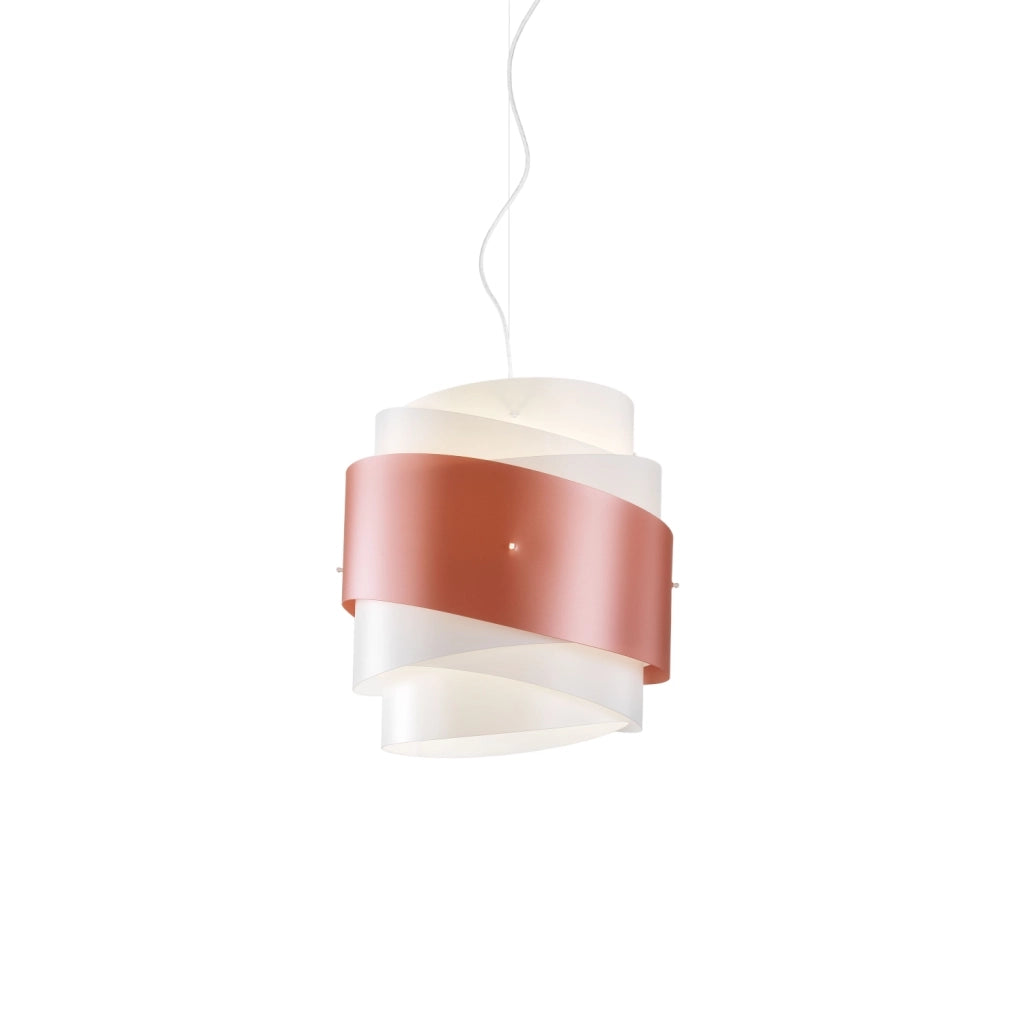 Sospensione Moderna Bea Polilux ® Rame E Metallo Cromo 1 Luce E27 D40Cm