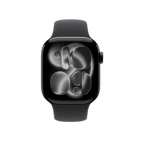 Aw s11 gps+cellular 42mm jet black aluminium case with black sport band - m/l - MF854QL/A