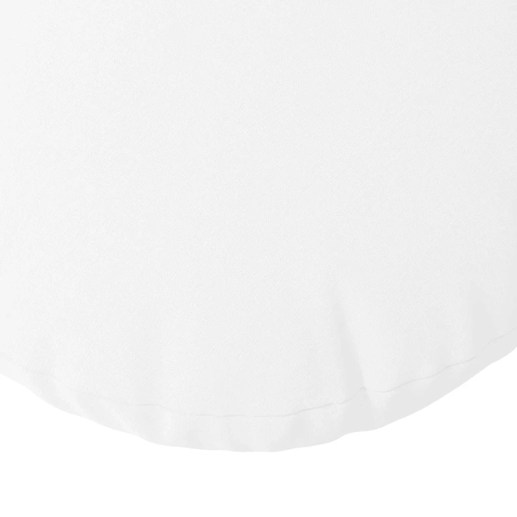 Cuscini per Seduta 2 pz | Cuscini per sedie Bianco ?30 x 13 cm Tessuto