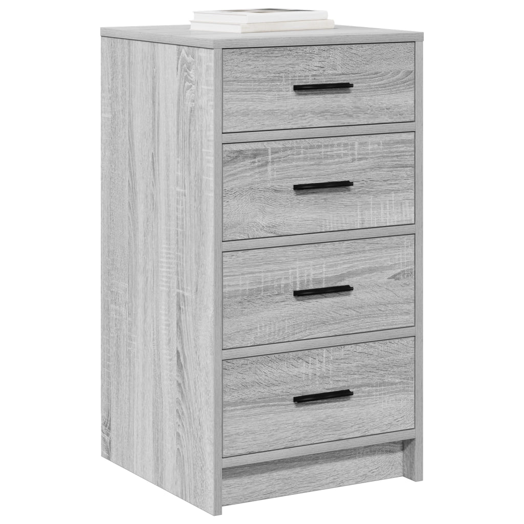 Credenza Grigia Sonoma 40x41x75 cm in Legno Ingegnerizzato