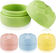4 Set di Contenitori per Prodotti di Cura - Creme in Silicone - Piccoli Contenitori di Lotion da Viaggio 20ml (0.68 oz) Riempibili con Coperchio per Cosmetici, Viso, Corpo e Creme per Mani