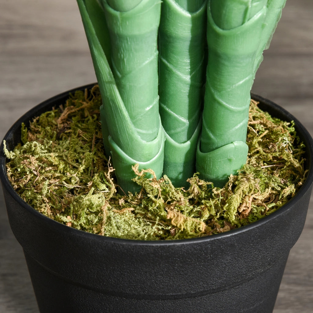 Palma Artificiale 125cm ¨C Minimal ¨C Verde in Vaso per Giardino Balcone