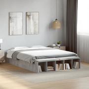 Giroletto-Struttura Letto Grigio Cemento 120x190 cm in Legno Multistrato 705195