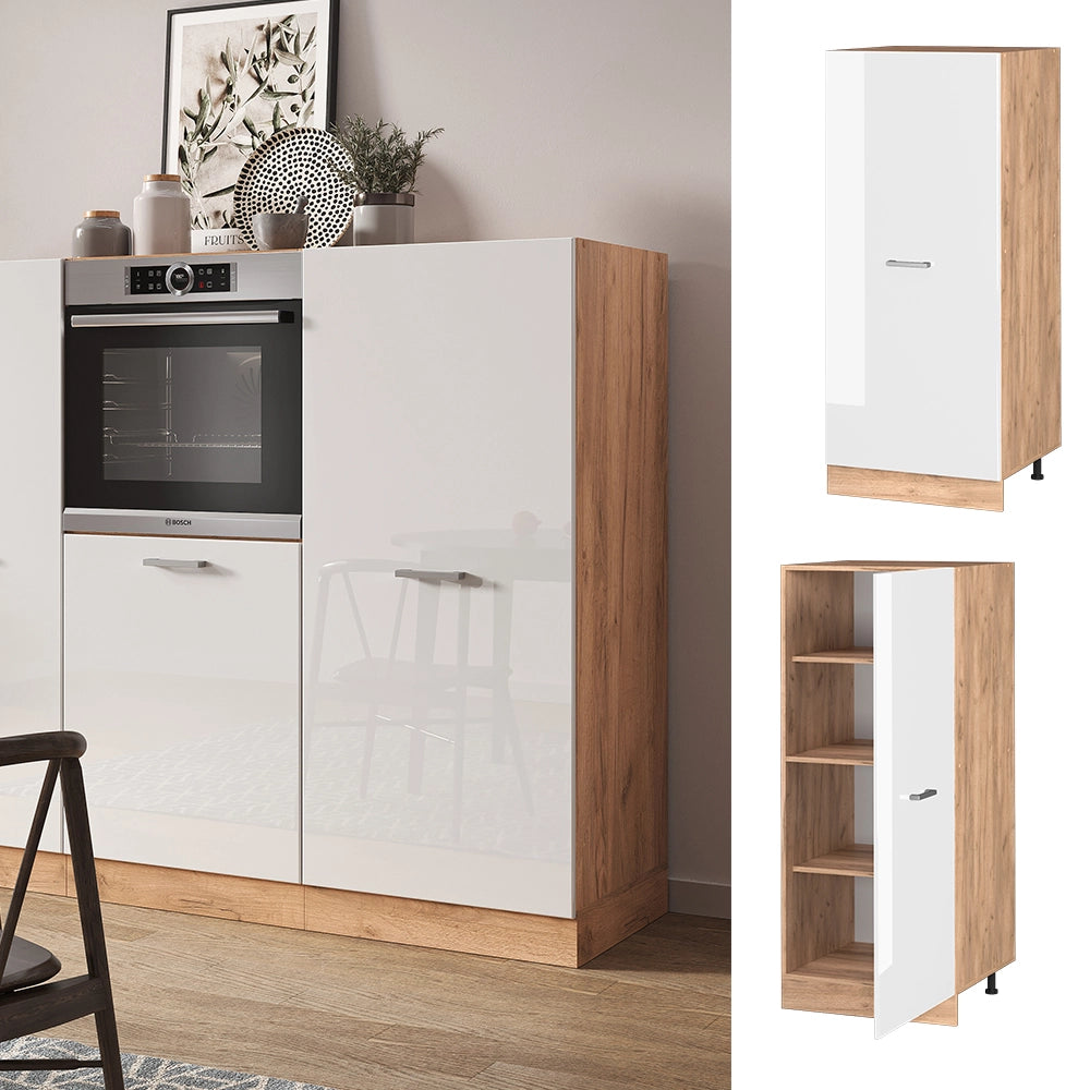 Vicco mobile cucina dispensa Bianco lucido 60 cm