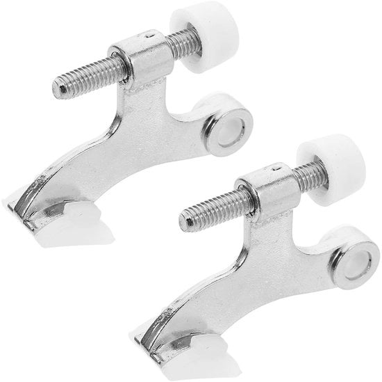 Blocco di sicurezza per porte - Deuraanslag - Scharnieraanslag - Resistente alla ruggine - Zinklegering - Duurzaam - Dimensioni: 6,20 x 4,70 x 1,80 cm - Deurstopper