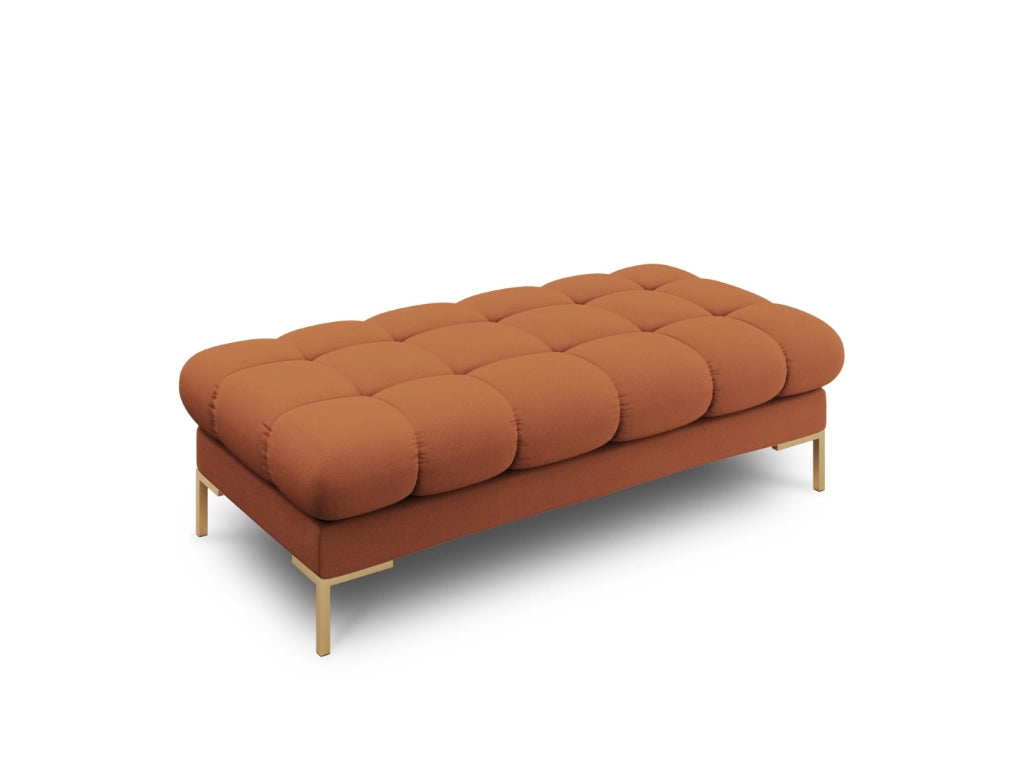 Cosmopolitan Design - Panca "Bali" 2 posti in tessuto strutturato mattone 