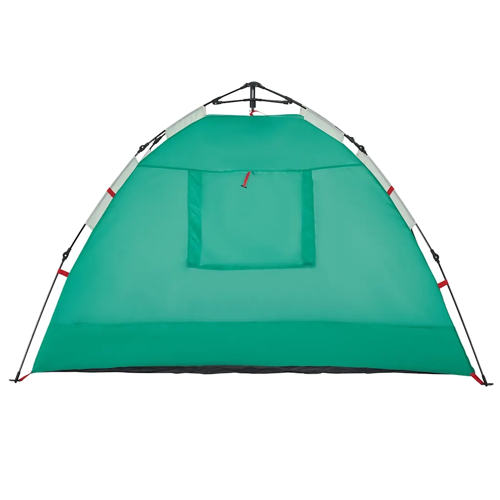Tenda da Spiaggia 2 Persone-Tenda da campeggio Verde Rilascio Rapido Impermeabile 574790