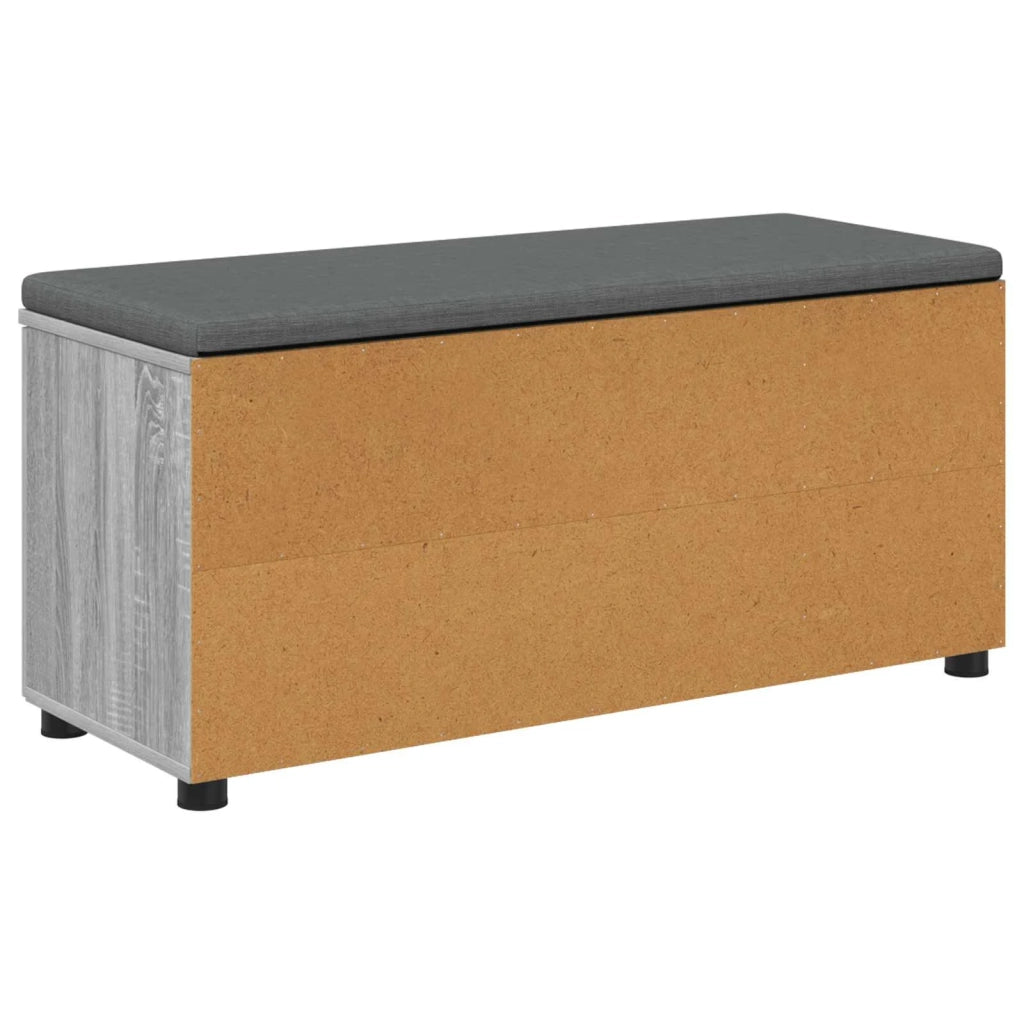Panca per ingresso con cuscino Sonoma grigia 100 x 38 x 46 cm 891517