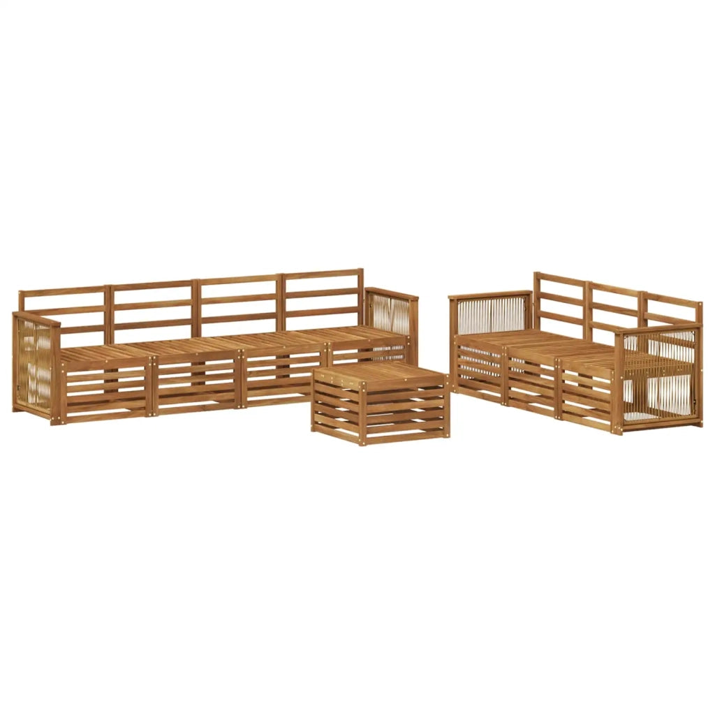 Set divani 8 pcs Legno di Acacia Massello 3384115