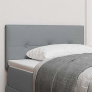 Testiera LED con testiera-Testata con LED-Testiera Decorativa Grigio chiaro 100 cm Poliestere 628362