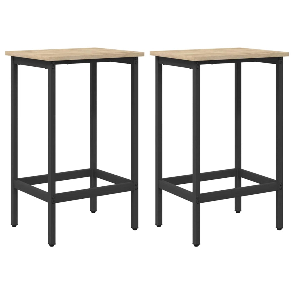 Sgabello da bar 2 pcs Rovere Sonoma 40 x 32 x 64 cm 8006130