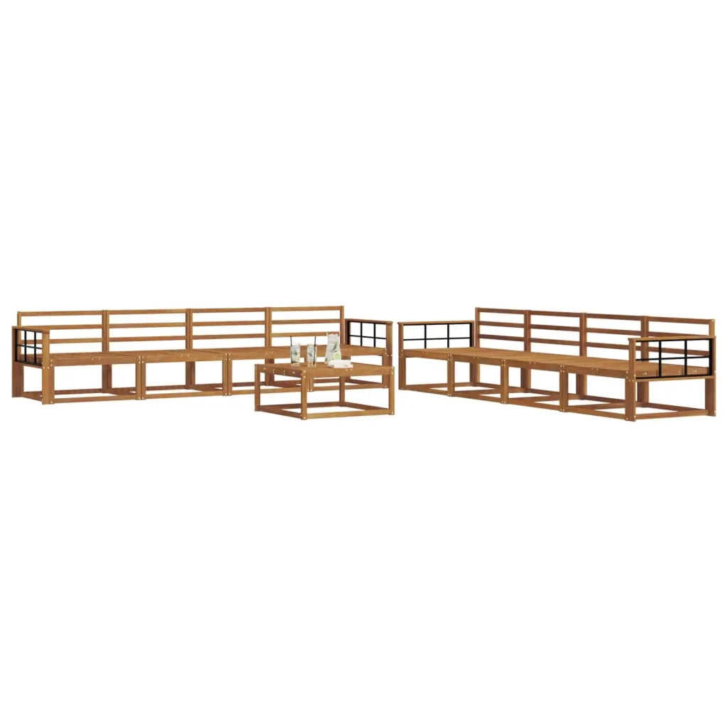 Set di divani da esterno 9 pcs Naturale 3367377