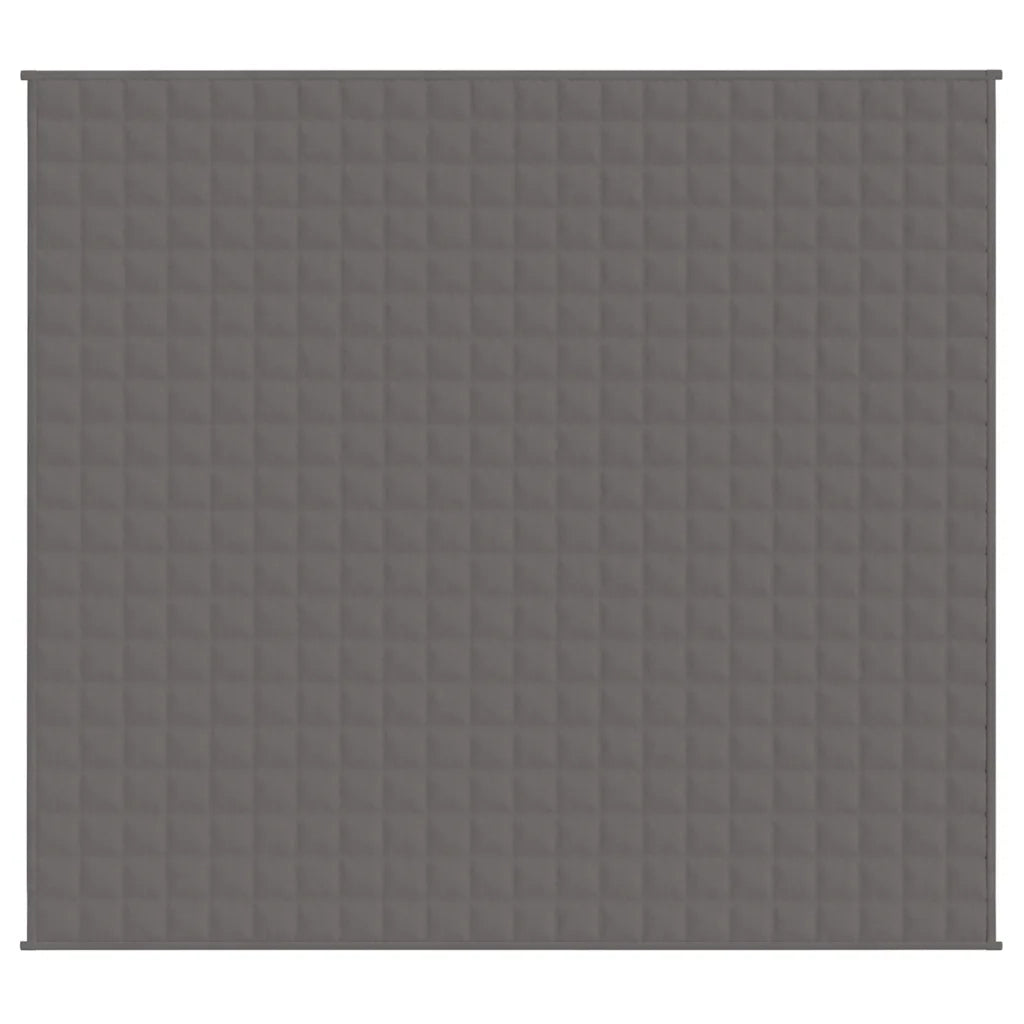 Coperta Ponderata Grigia 200x225 cm 13 kg Tessuto 350781