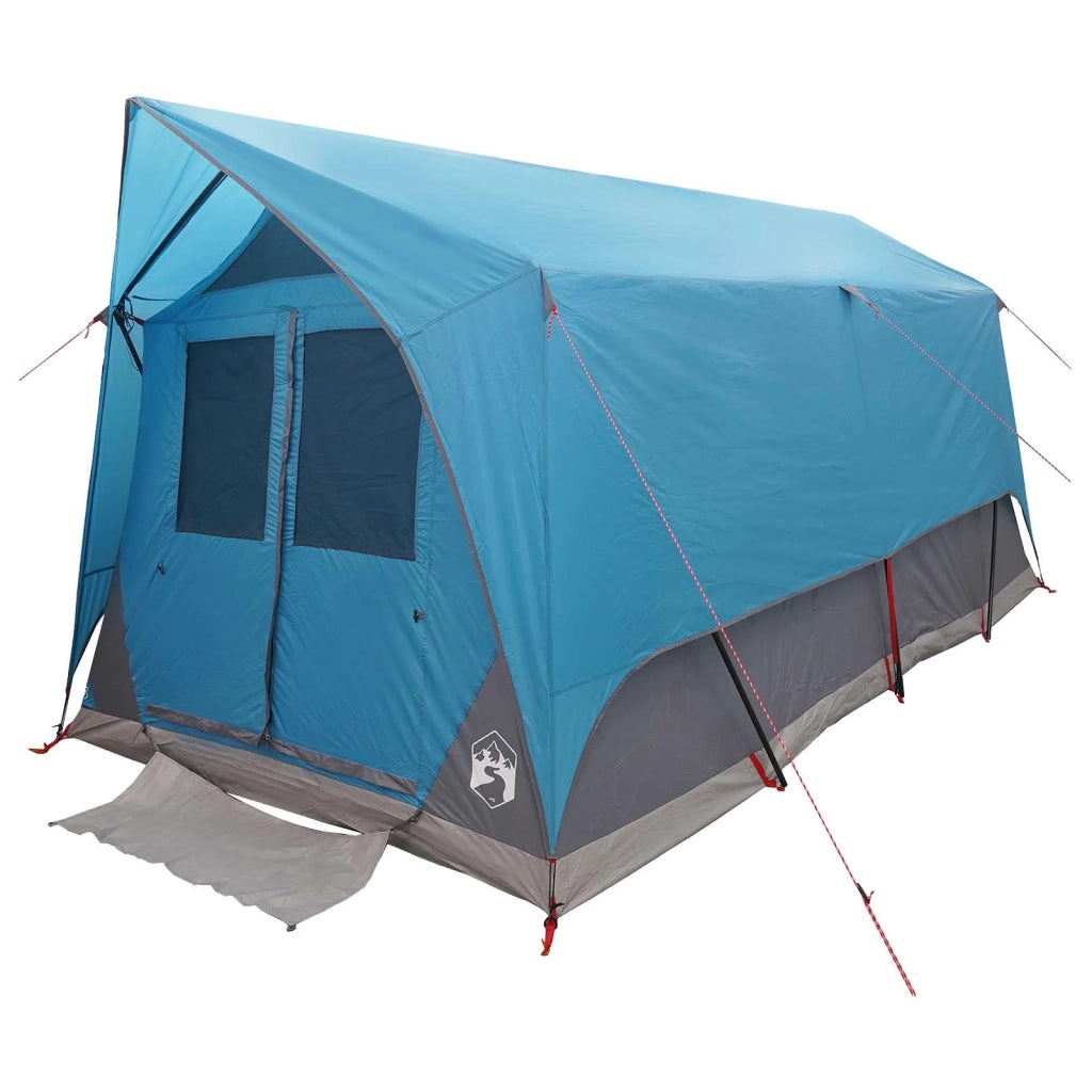Tenda a tunnel con tetto Blu 8 persone Poliestere e Acciaio 42028658
