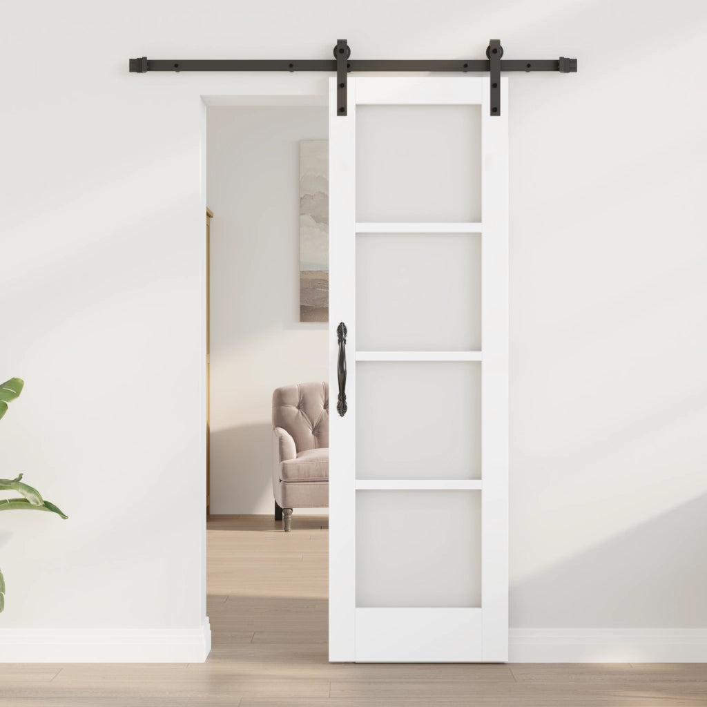 Porta Scorrevole  con Set di Ferramenta 'ORKDAL'Bianca 61x198.5 cm