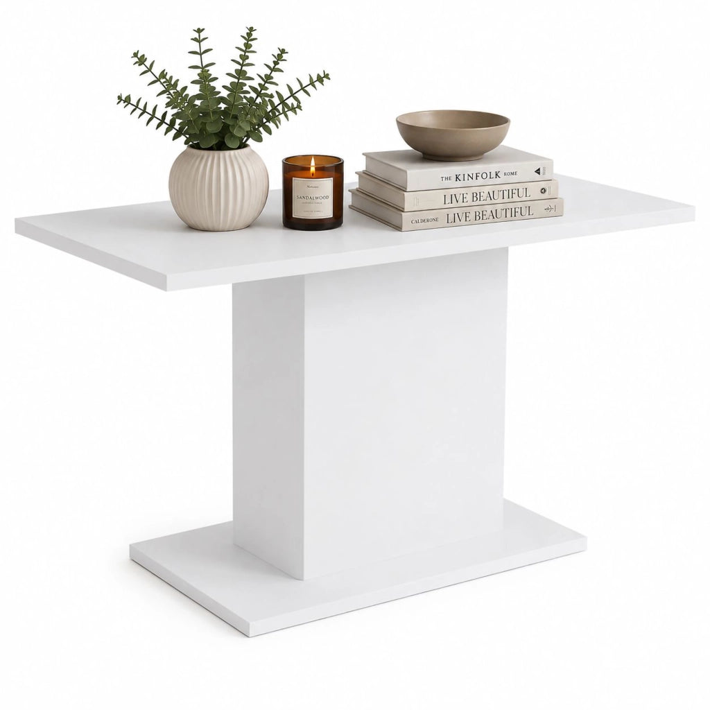 Litarari, Tavolo Fisso 6 Posti, 138x80x74h cm Bianco