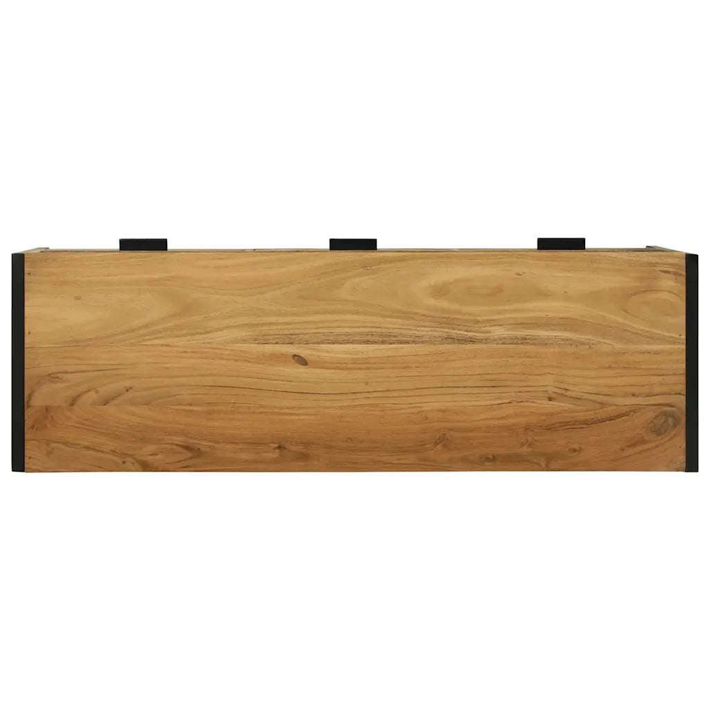 Mobile TV-Credenza per TV-Console TV Marrone 100 x 35 x 50 cm Legno massello di acacia