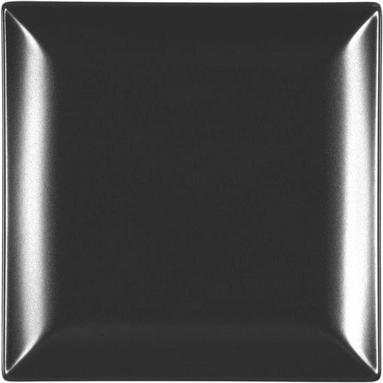 Set di 6 piastrelle Boston di ceramica nera 24x24cm