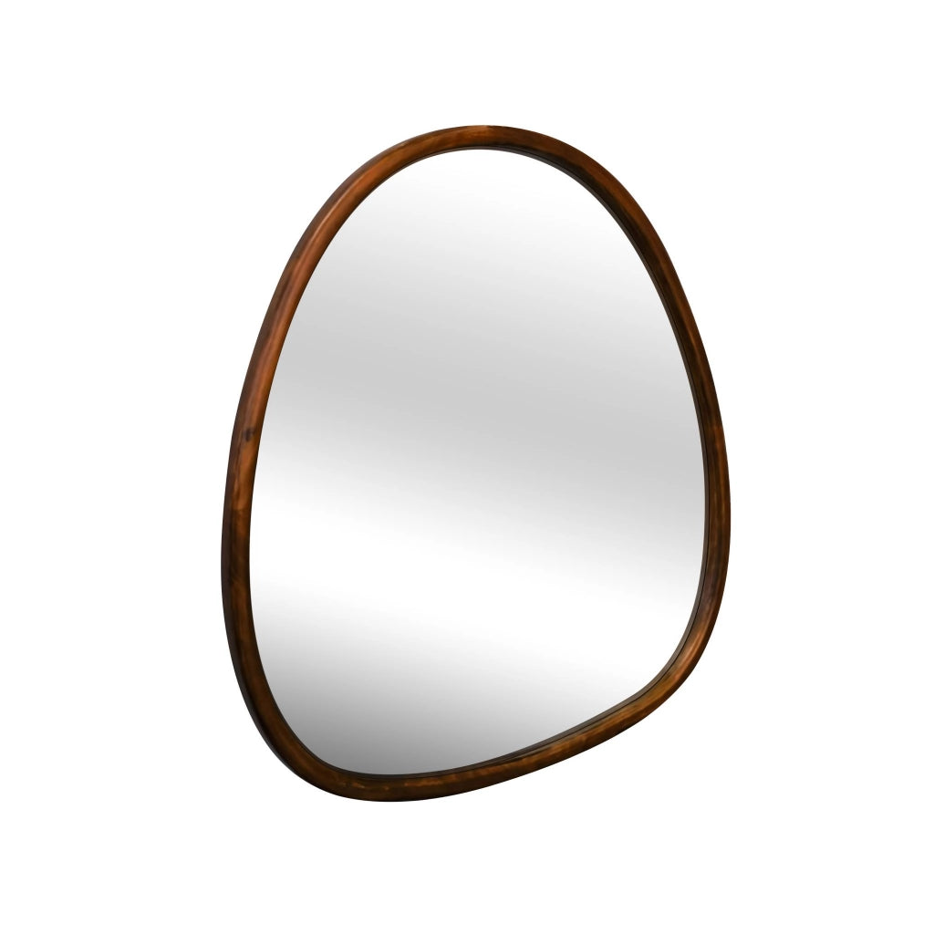 Specchio in legno di abete, 55cm, marrone