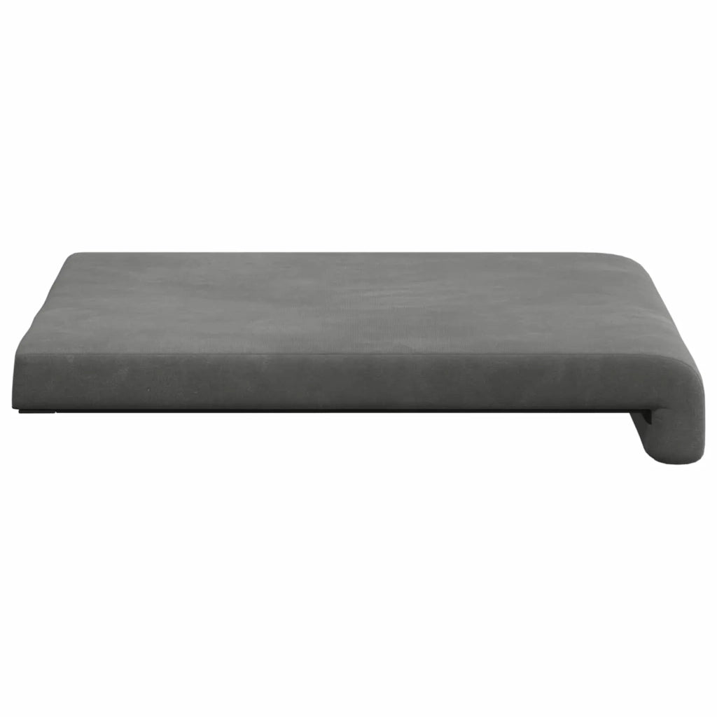 Cuscino per panchina 2 pcs Velluto Grigio Scuro 42043022