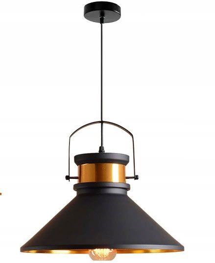 Lampada Da Soffitto Asti B Nero/oro
