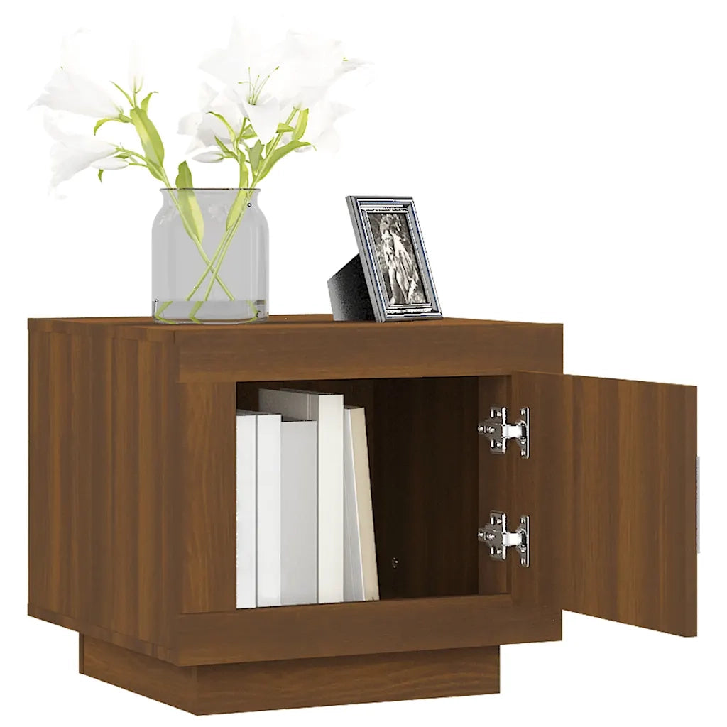 Tavolino da Salotto Rovere Marrone 51x50x45 cm Legno Compensato