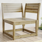 Divano Angolare da Giardino-Sofa da Giardino-Divanetto da esterno 73x73x78 cm Legno Pino Impregnato