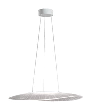 Lampada a Sospensione Vela in Metallo e Metacrilato Bianco 40W LED 3000K, Dimmerabile a taglio di fase, Ideale per Illuminazione d'Interni